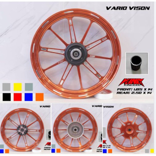 VÀNH MÂM ĐÚC CNC KINGSPEED AB VISON AB125 CLICK110 SCOPPY