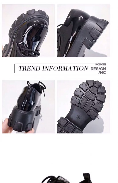 (Sẵn) Giày oxford nữ đế cao da Pu bóng dáng Ulzzang hàn quốc độn đế - 3 ảnh thật cuối (G1) | BigBuy360 - bigbuy360.vn