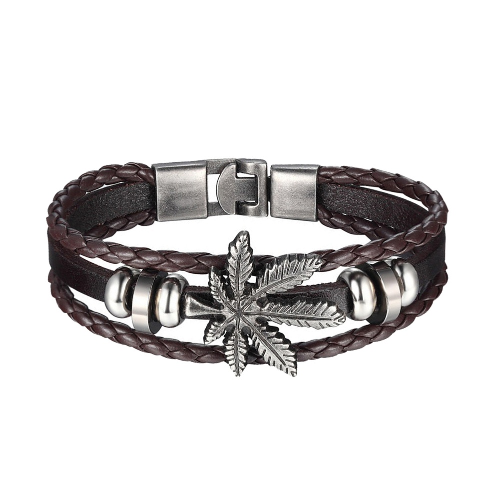 Vòng tay da kiểu dáng cổ điển cho nam và nữ