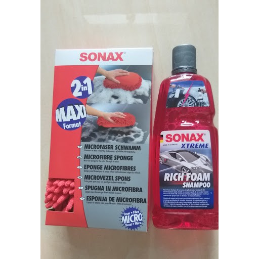 Dung dịch rửa xe bọt tuyết SONAX Rich Foam Shampoo 1000ml