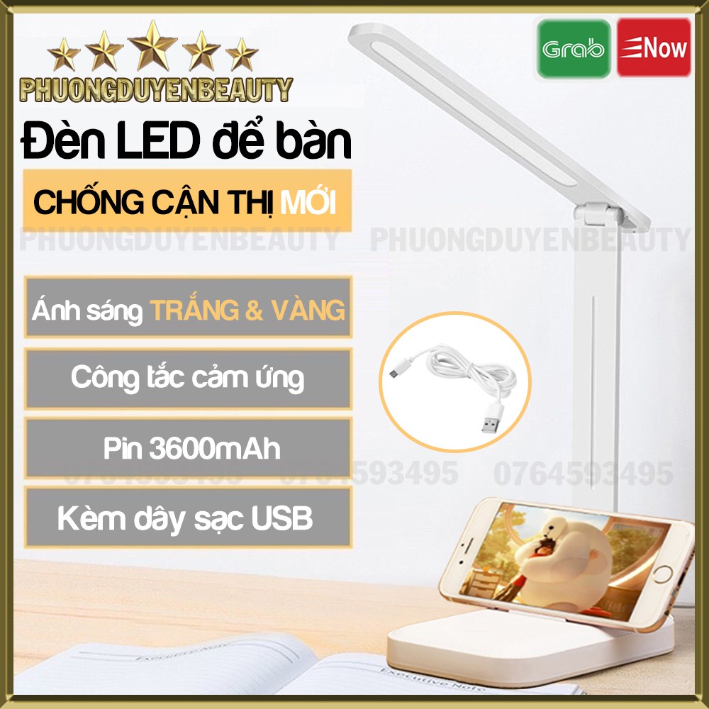 Đèn Học Để Bàn, Đèn Để Bàn Làm việc (Nối Mi) Đèn LED Để Bàn Chống Cận, Cảm Ứng Tích Điện - Dạng Gập