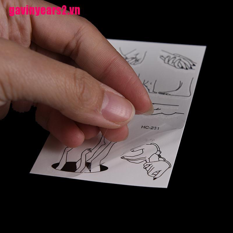 (Hàng Mới Về) Bộ 2 Hình Xăm Dán Chống Thấm Nước