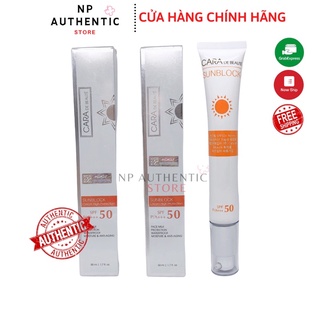 [Hàng Cao Cấp Spa] Kem Chống Nắng Trắng Da Căng Bóng Cao Cấp Cara Debeauty SPF 50+ 50ML