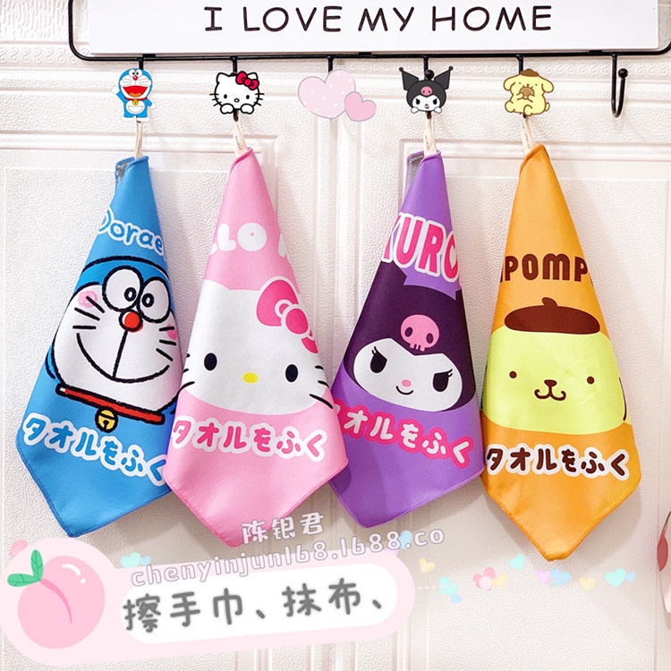 Khăn lau tay Hello Kitty - Doraemon