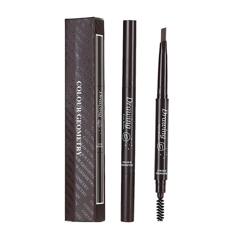 Chì kẻ mày 2 Đầu Lameila Drawing Color Geometry chì kẻ mắt không thấm nước