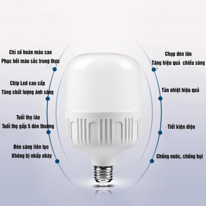 Bóng Đèn Led Trụ 40w,50W,65W, Đèn Led SiêuTiết Kiệm