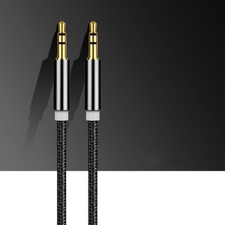 [Cáp sạc] Aluminum Alloy Male To Male Audio Cable Copper Core Cable Car Audio Cable