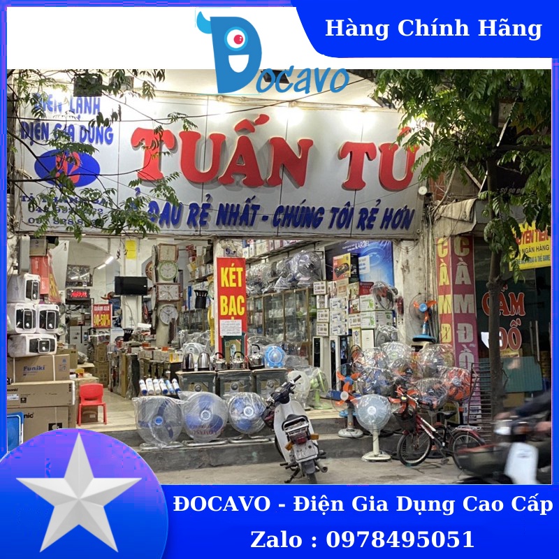 Quạt đảo treo trần điện cơ thống nhất Vinawind QTD400X có điều khiển Đocavo