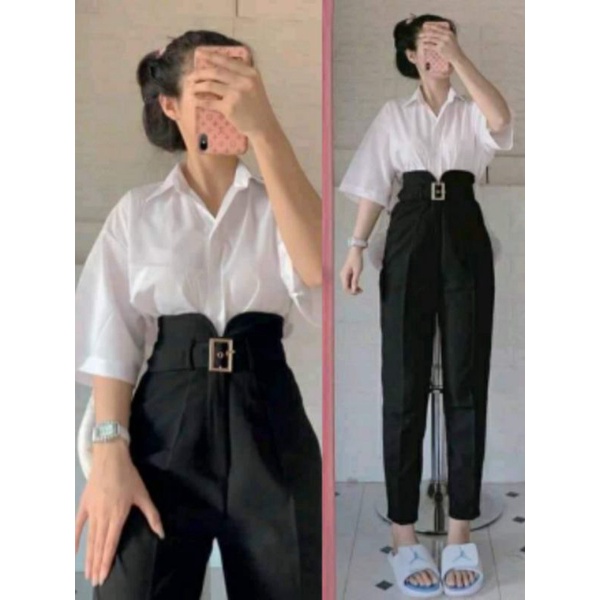 SET ÁO SƠ MI ,QUẦN MẶT VUÔNG MÃ 242 VẢI TUYẾT MƯA ĐI HỌC