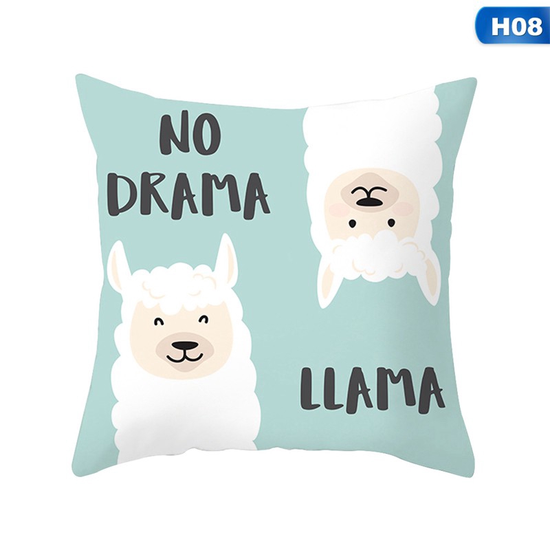 Bao Gối Đệm In Hình Lạc Đà Alpaca