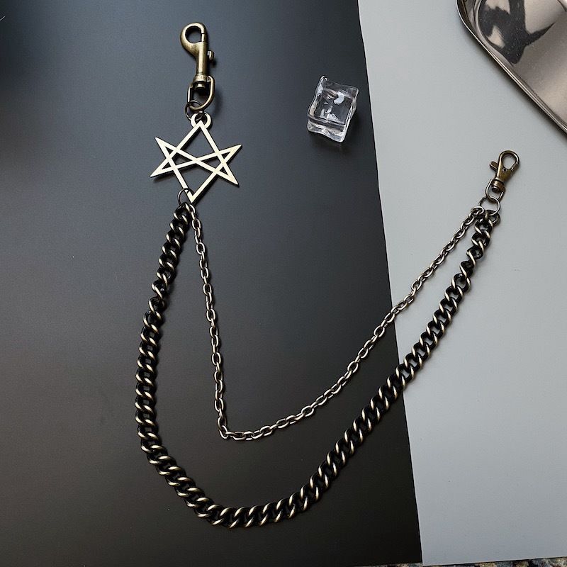 Dây mắt xích gắn quần trang trí hình ngôi sao phong cách HipHop sành điệu