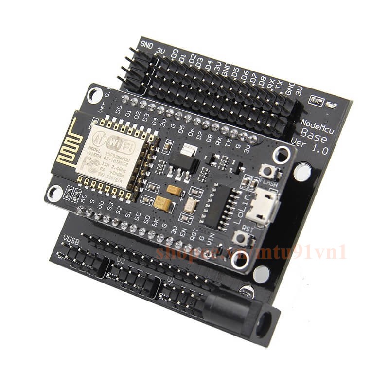 Đế Ra Chân Cho Node MCU ESP8266 CH340 (Đế nguồn)