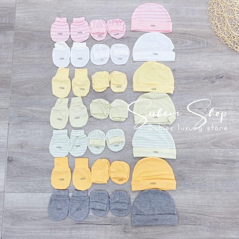 Combo bao tay chân mũ Nous cho bé