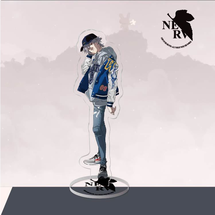 Giá Đỡ Acrylic Màu Neon Genesis Evangelion Asuka Shinji Lingpoli Cho Trang Trí