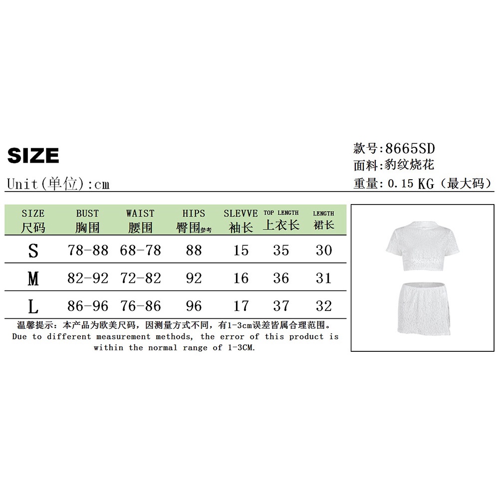 Set Áo Thun Ngắn Tay Cổ Tròn Và Chân Váy Lưng Thấp Xẻ Tà Thời Trang