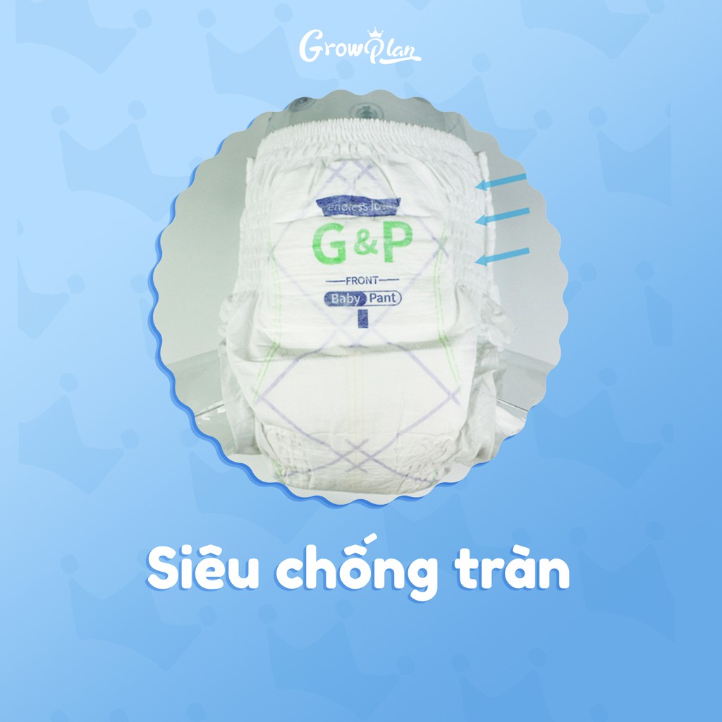 [CHÍNH HÃNG] Bỉm GROWPLAN giá tốt - Bỉm dán/quần NB60/S56/M46/L40/XL38/M40/L38/XL36/XXL36