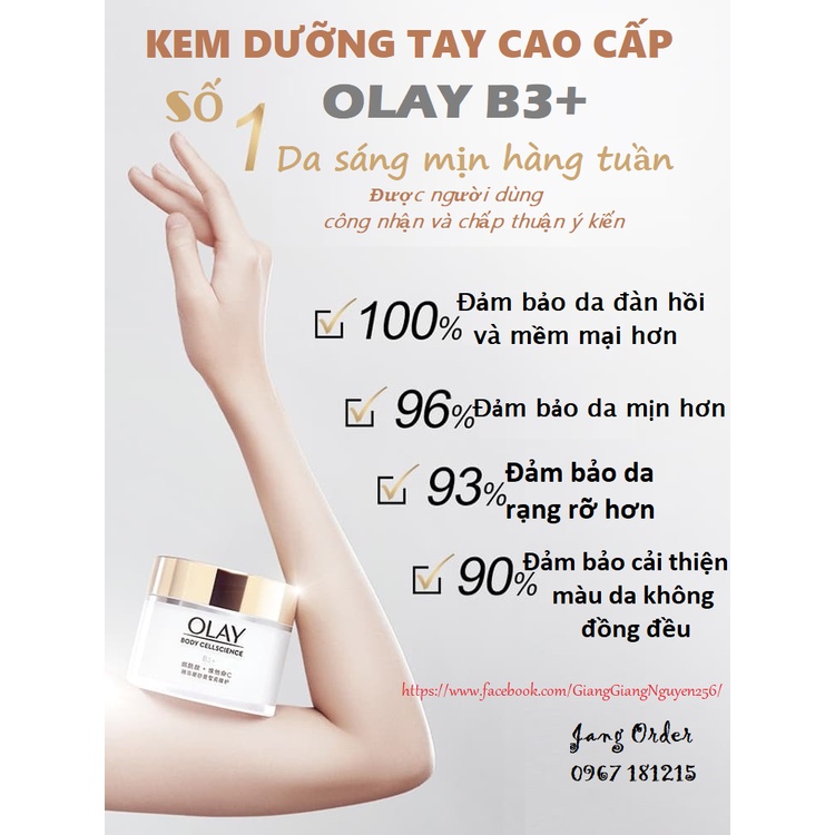 Dưỡng tay dòng Olay B3+ VitaminC