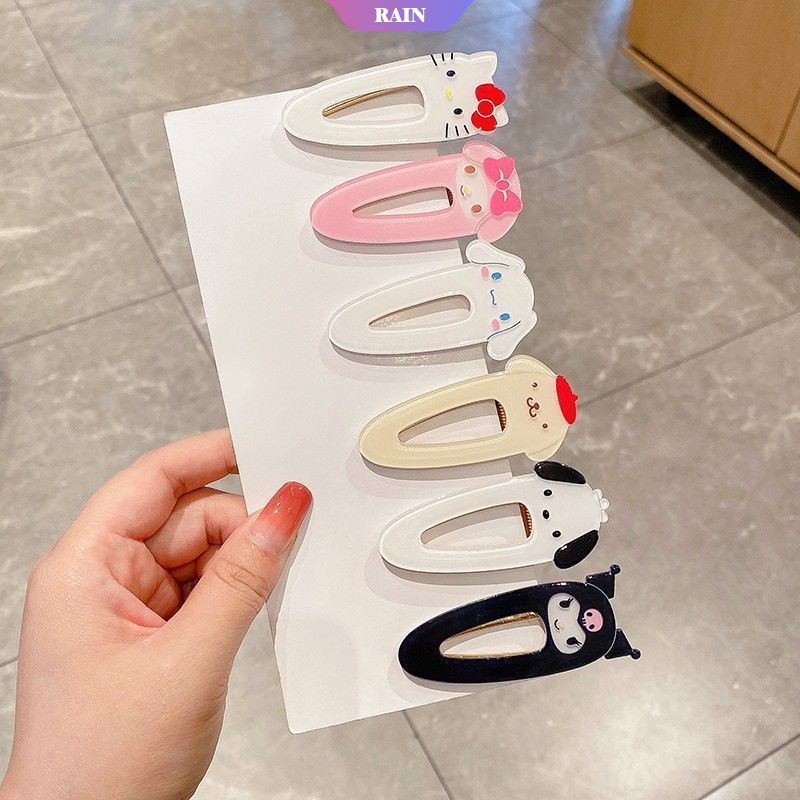 1 Kẹp Tóc Hình Melody Hello Kitty Cinnamoroll Kuromi Sanrio Đáng Yêu Cho Nữ