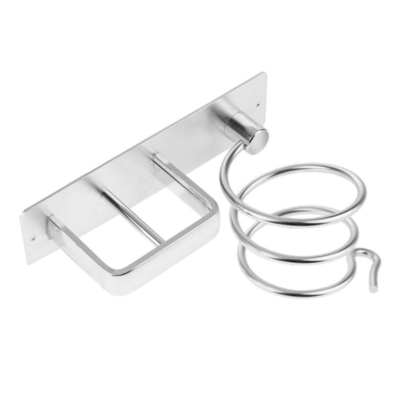 Giá Đỡ Máy Sấy Tóc Gắn Tường Bằng Nhôm Tiết Kiệm Không Gian Tiện Dụng Cho Phòng Tắm / Nhà Bếp