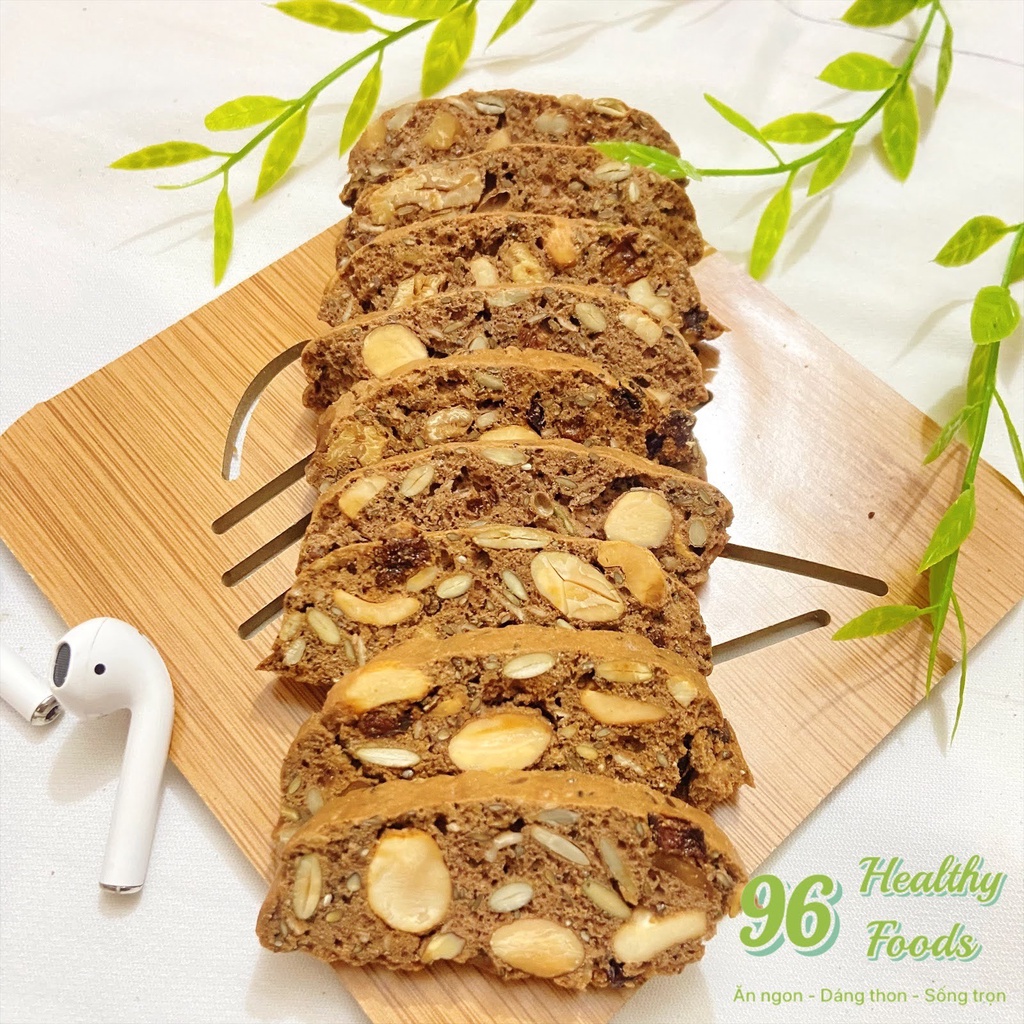 Bánh Ăn Kiêng BISCOTTI Nguyên Cám, Bánh Giảm Cân Healthy Vị Cacao 100g handmade | BigBuy360 - bigbuy360.vn