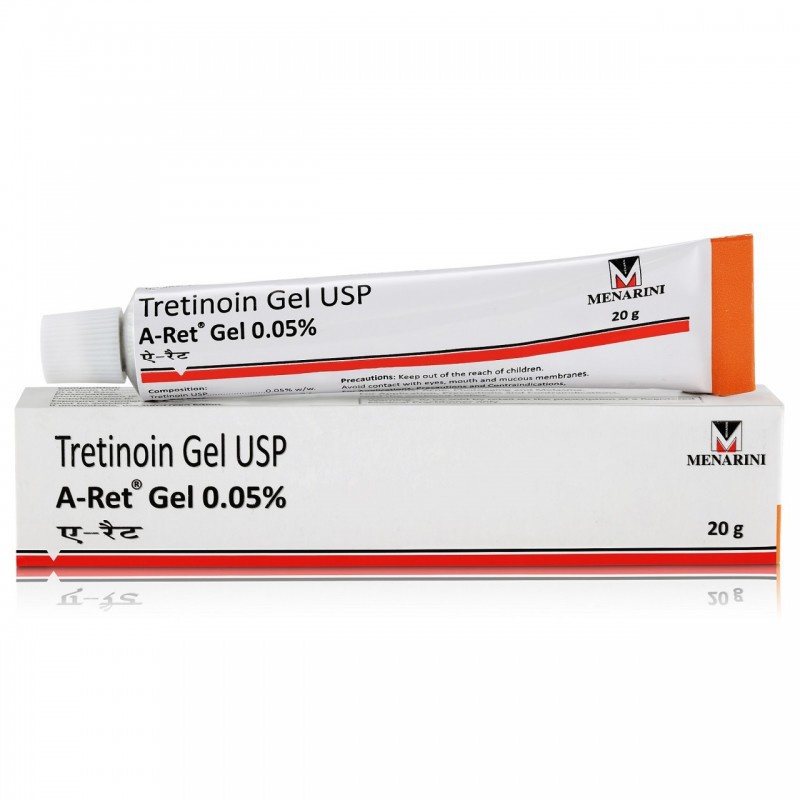 Gel giảm mụn, ngăn ngừa thâm chống lão hóa Aret tretinoin USP 0,025%/0,05%/0,1% 20g | NHẬP KHẨU CHÍNH HÃNG