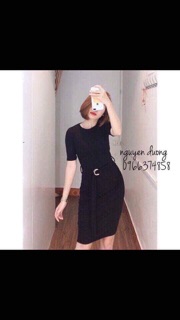 Váy body, kèm đai lưng
