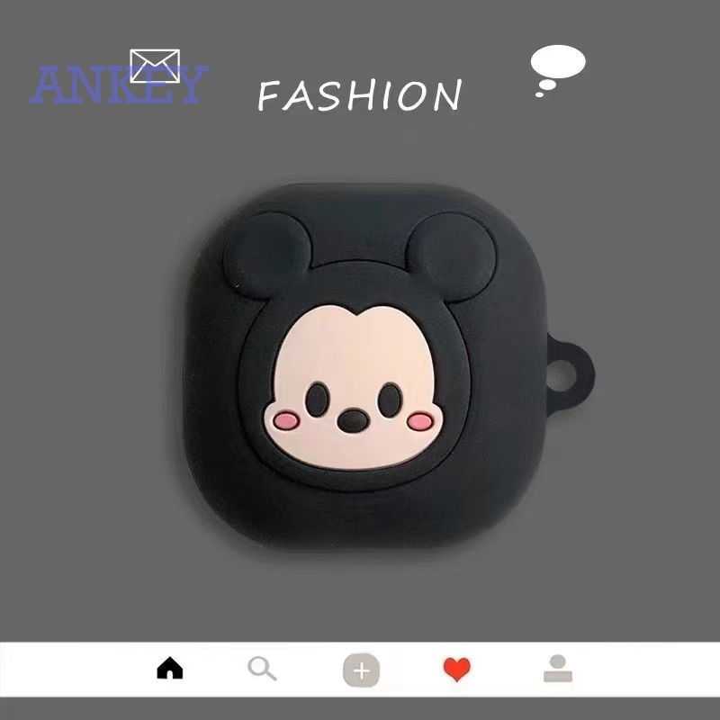 Samsung Galaxy Buds 2 / Buds Pro / Buds Live Case Vỏ bảo vệ hộp sạc tai nghe hình bóng pokemon mềm có móc khóa cho