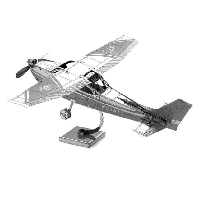 MÔ HÌNH KIM LOẠI 3D TỰ LẮP: MÁY BAY CESSNA 172 - METAL PUZZLE SHOP