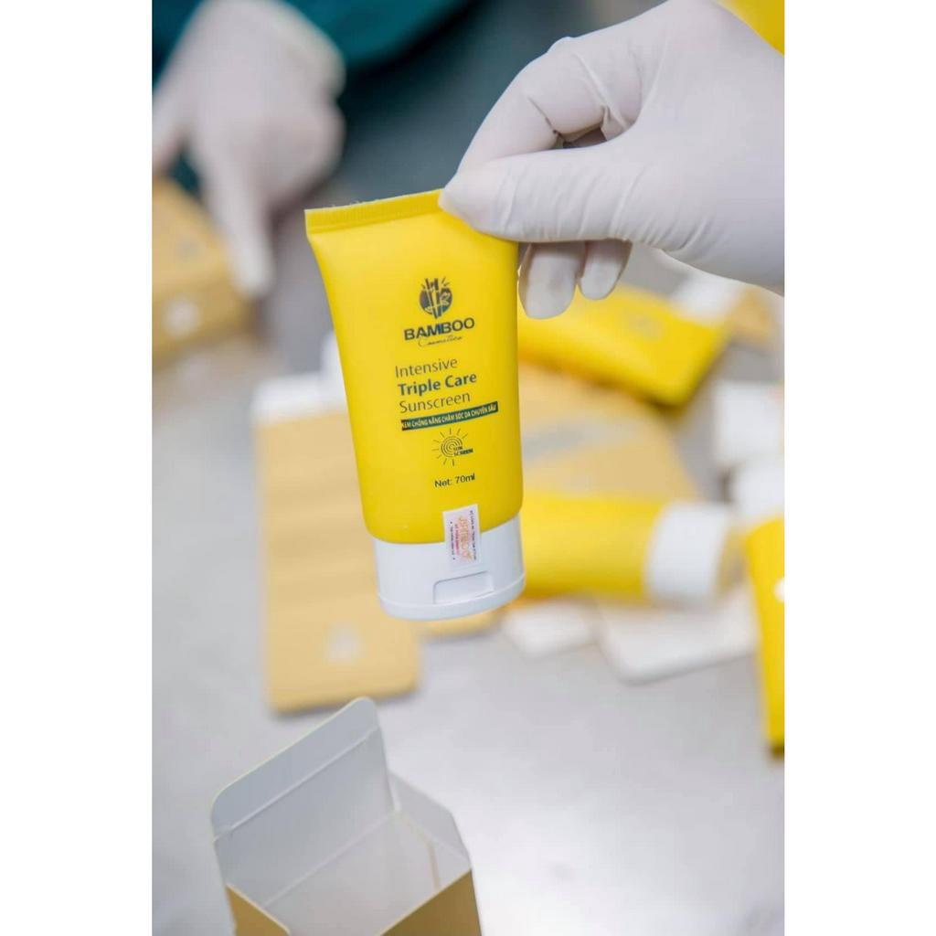 Kem chống nắng Bamboo Intensive Triple Care Suncreen tuýp 70ml