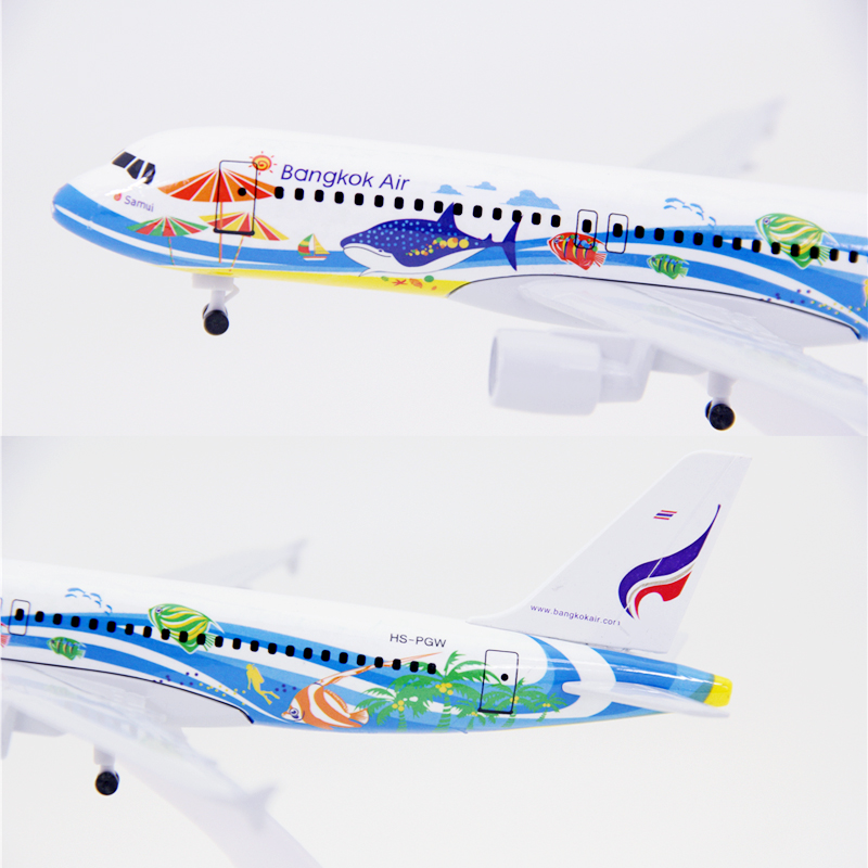 AIRCRAFT MODEL Mô Hình Máy Bay Đồ Chơi Air Bangkook A320 16cm / 20cm