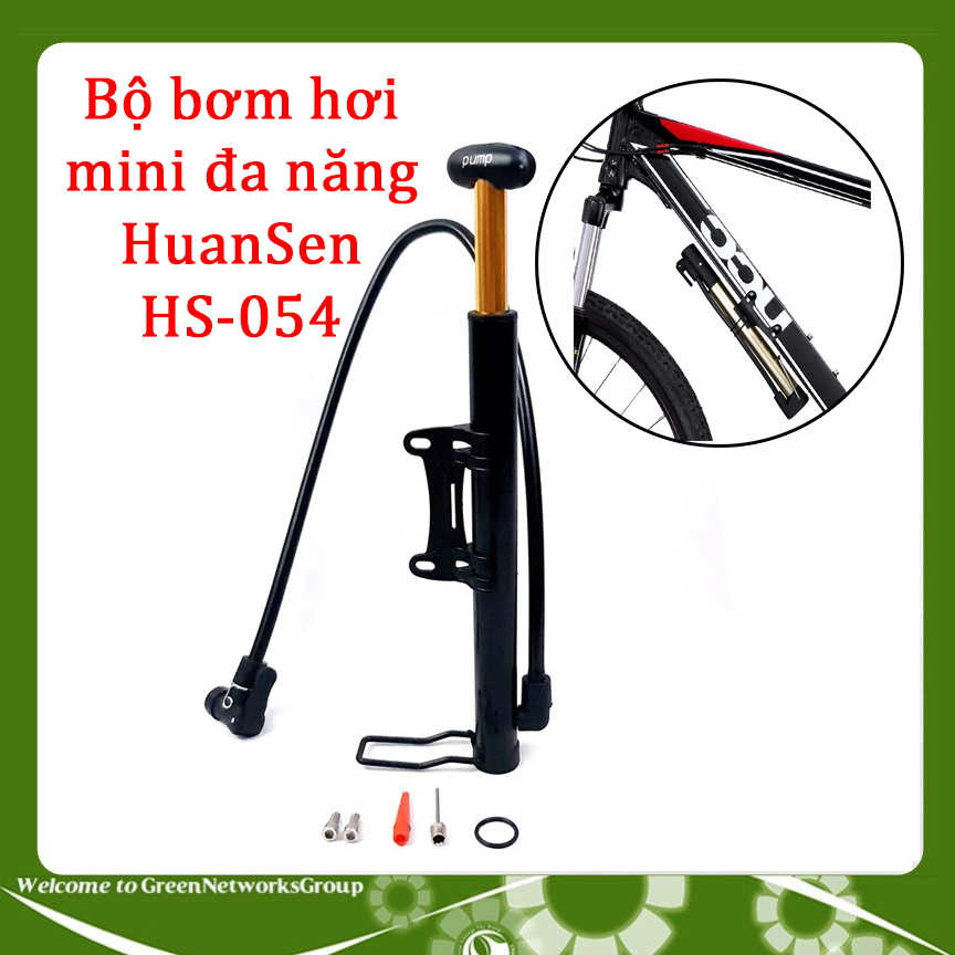 Bộ bơm xe đạp cầm tay mini HuanSen HS-054 Greennetworks