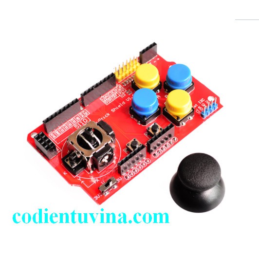 Mạch Arduino Joystick Shield (4 nút nhấn + 1 Joytick)