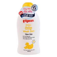 Sữa tắm gội dịu nhẹ Pigeon 200ml 2in1 Cho Bé-[FREE SHIP] TỪ ĐƠN 50K