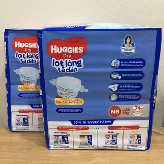 Tã dán sơ sinh Huggies NB74