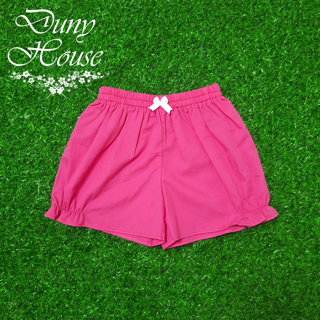 Quần short bé gái Q01/g 9-42kg thô trơn 100% cotton mềm mát, thân thiện làn da bé quần dùi cho bé gái Duny House