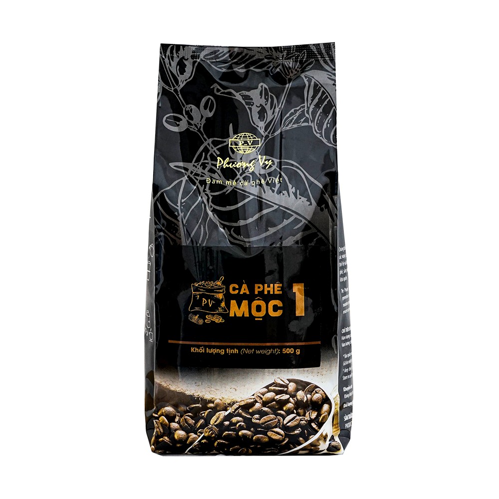 Cà Phê Nguyên Hạt - Mộc 1 - 500g - Phương Vy Coffee