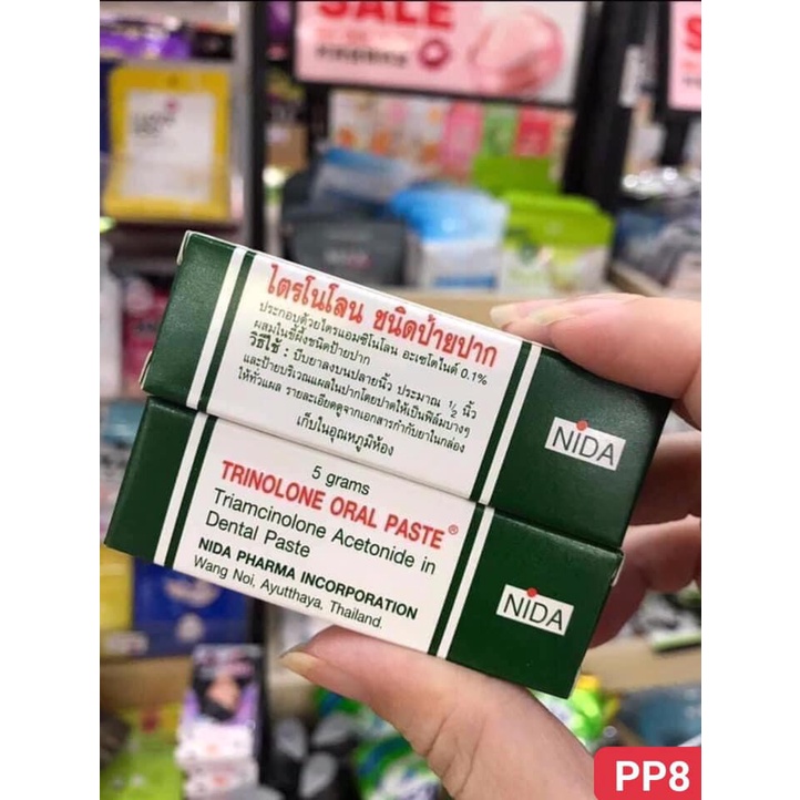 Tuýp Kem Bôi Nhiệt Miệng Trinolone Oral Paste Chính Hãng Thái Lan