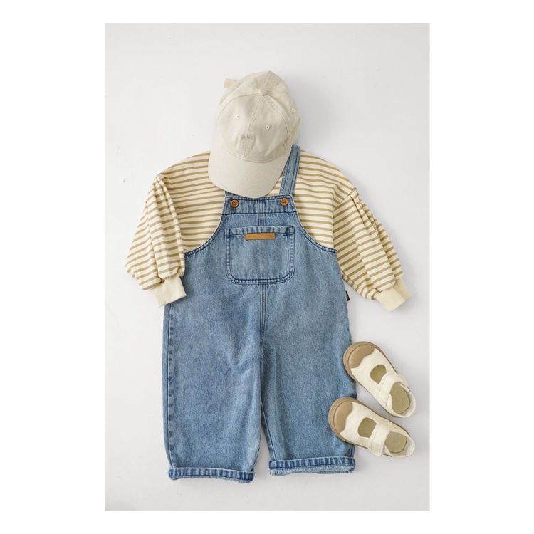 Hàng Mới Về Quần Yếm Denim Phong Cách Hàn Quốc Nhật Bản Nhật Bản Mới 2022 Cho Bé Gái