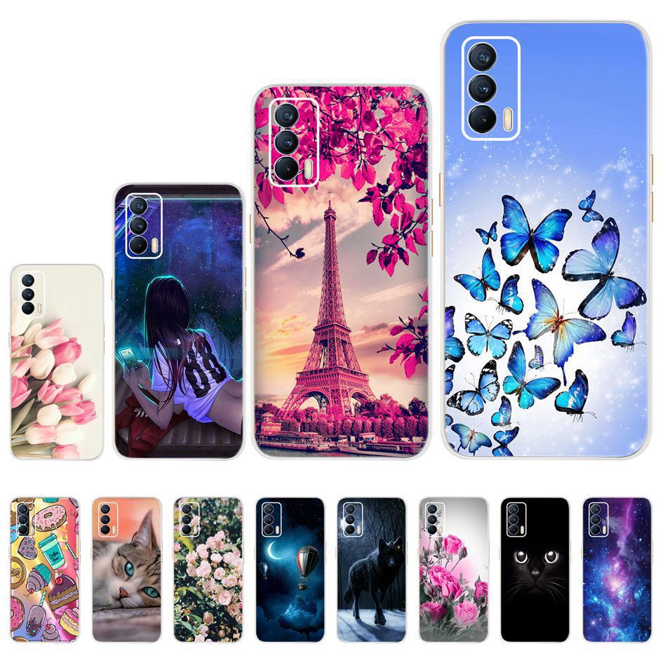 Ốp điện thoại mềm in họa tiết hoạt hình độc đáo dễ thương cho Realme V15 V11 5g 2021