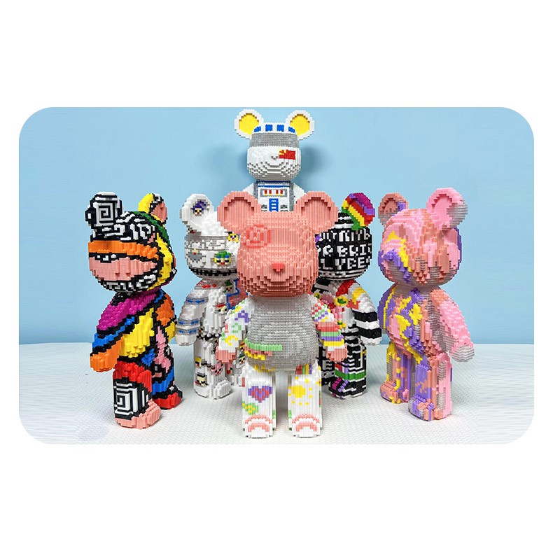 Bộ đồ chơi lắp ráp gấu BEARBRICK siêu hot 46cm- 7220 mảnh chi tiết- chuẩn hãng MPIN