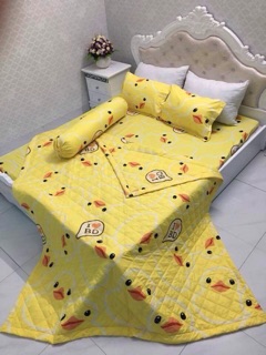 Bộ chăn hè ga gối trơn