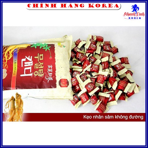 Kẹo Sâm Không Đường Hàn Quốc Cao Cấp, Gói 500gr