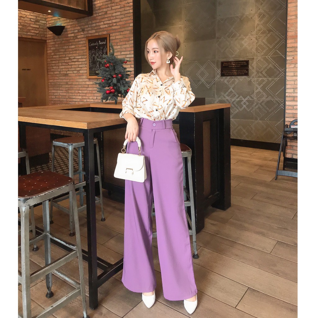 Quần ống suông cạp cao dáng đứng MIMIX AQ2170 | BigBuy360 - bigbuy360.vn