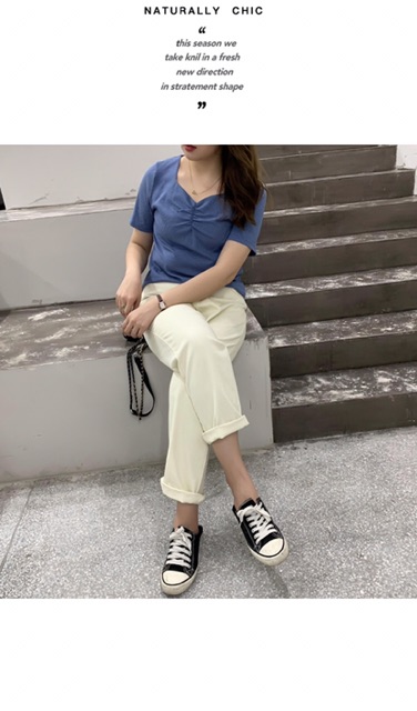 Quần jean baggy big size lưng cao trơn size 65-105kg màu kem, đen