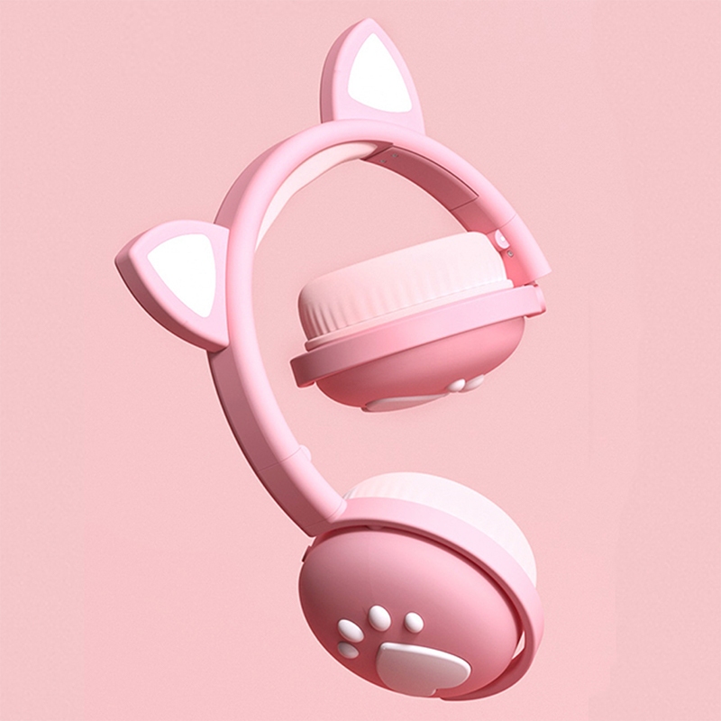 Tai Nghe Bluetooth Hình Tai Mèo Có Đèn Led Phát Sáng | BigBuy360 - bigbuy360.vn