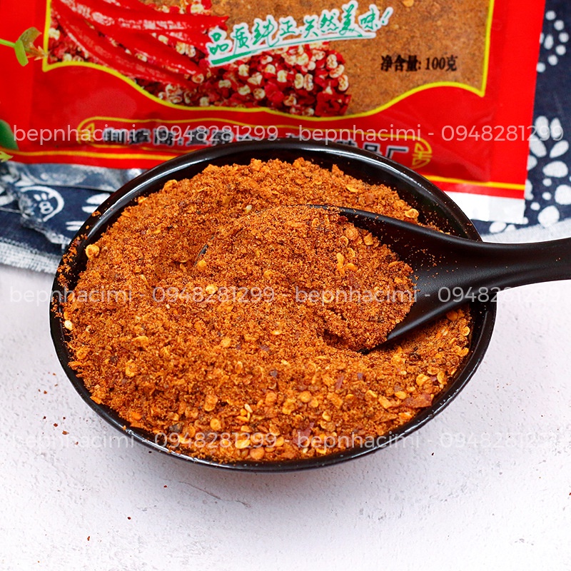 Bột Ớt Siêu Cay  - Gia Vị Bột Ớt Trộn Cay Tê 100g - Gia Vị Trung Quốc - Bếp Nhà CIMI