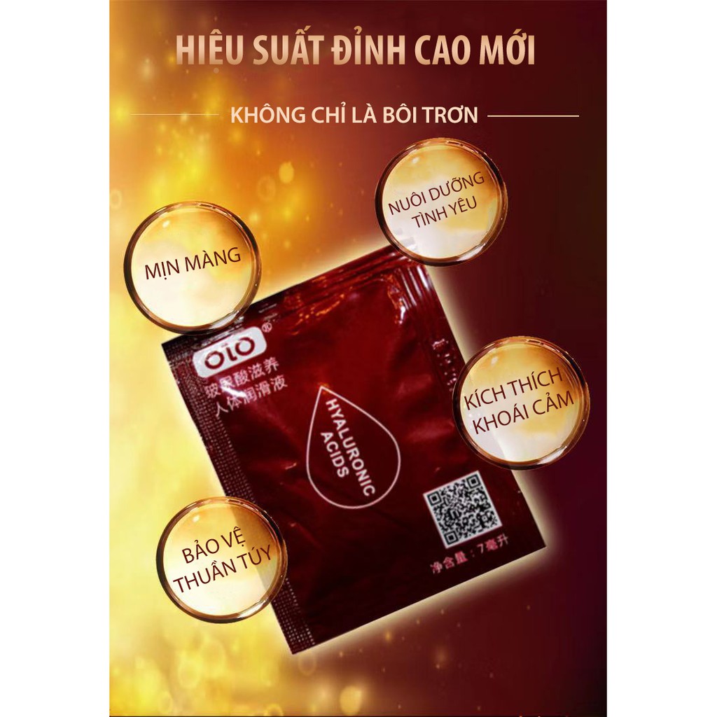 Gel bôi trơn OLO cao cấp gốc nước dễ rửa sạch gói 7ml tiện lợi