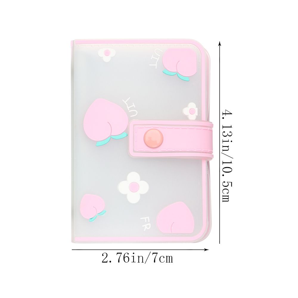 Album nhỏ có 20 ngăn túi đựng ảnh/ thẻ in hình trái cây nhiều màu tùy chọn