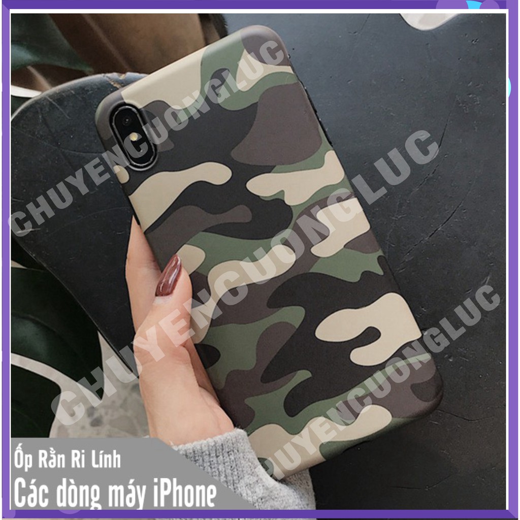 Ốp lưng iPhone Xs Max / X / Xs / 8 Plus / 7 Plus / 8 / 7 / 6 /6s Camo rằn ri
