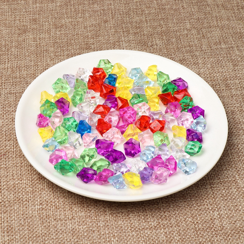 Túi 50 viên đá giả trang trí bể cá đẹp mắt kích thước 1.4x1.1cm
